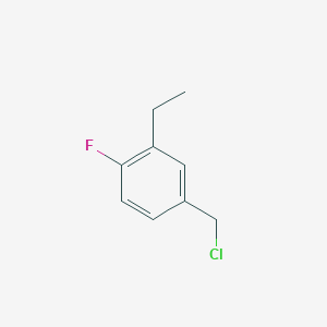 molecular formula C9H10ClF B13735468 4-(Chloromethyl)-2-ethyl-1-fluorobenzene CAS No. 31912-91-1