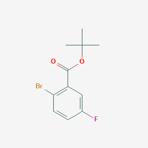 molecular formula C11H12BrFO2 B1373549 Tert-butyl 2-bromo-5-fluorobenzoate CAS No. 1263281-14-6