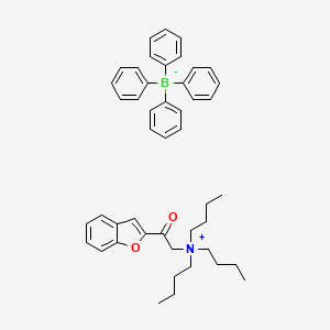 molecular formula C46H54BNO2 B13735532 N-(2-Acetylbenzo[B]furan)-N,N,N-tributylammonium tetraphenylborate 