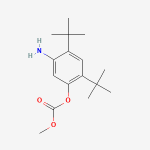 molecular formula C16H25NO3 B1373557 5-Amino-2,4-di-tert-butylphenyl methyl carbonate CAS No. 1182822-31-6