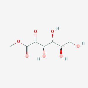 molecular formula C7H12O7 B13735582 D-arabino-2-Hexulosonic acid, methyl ester CAS No. 21063-40-1