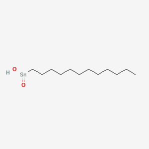 molecular formula C12H26O2Sn B13735587 Dodecylhydroxyoxostannane CAS No. 29134-69-8