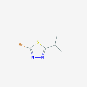B1373566 2-Bromo-5-isopropyl-1,3,4-thiadiazole CAS No. 1019111-62-6