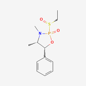 molecular formula C12H18NO3PS B13735675 (4S,5R)-2-[(S)-ethylsulfinyl]-3,4-dimethyl-5-phenyl-1,3,2lambda5-oxazaphospholidine 2-oxide CAS No. 142033-88-3