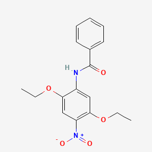 molecular formula C17H18N2O5 B13735689 2',5'-Diethoxy-4'-nitrobenzanilide CAS No. 135-41-1