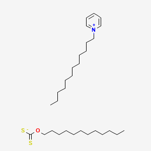 molecular formula C30H55NOS2 B13735705 Pyridinium, 1-lauryl-, laurylxanthate CAS No. 14917-96-5