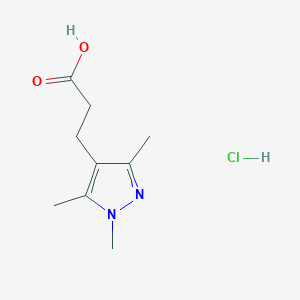 3-(1,3,5-Trimethyl-1H-pyrazol-4-yl)propanoic acid hydrochloride
