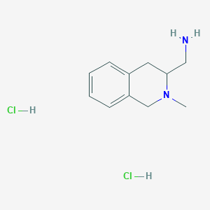 [(2-Methyl-1,2,3,4-tetrahydro-3-isoquinolinyl)methyl]amine dihydrochloride