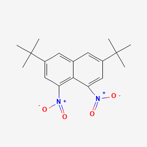molecular formula C18H22N2O4 B13735771 3,6-Di-tert-butyl-1,8-dinitronaphthalene CAS No. 10275-62-4