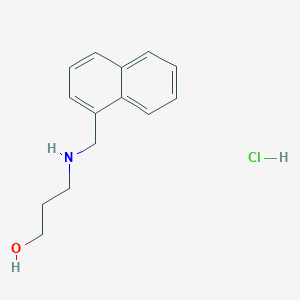 molecular formula C14H18ClNO B1373579 3-[(1-Naphthylmethyl)amino]-1-propanol hydrochloride CAS No. 1269054-76-3