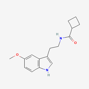 molecular formula C16H20N2O2 B13735797 N-[2-(5-Methoxyindol-3-yl)ethyl]-cyclobutylcarboxamide 