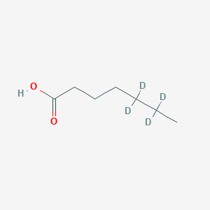 molecular formula C7H14O2 B13735803 Heptanoic-5,5,6,6-D4 acid 
