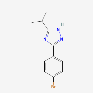 3-(4-bromophenyl)-5-(propan-2-yl)-1H-1,2,4-triazole