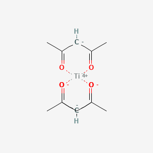 molecular formula C13H20O6Ti B13735847 Pentane-2,4-dione;propane-1,3-diolate;titanium(4+) CAS No. 36870-02-7
