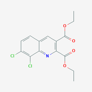 molecular formula C15H13Cl2NO4 B13735869 Diethyl 7,8-dichloroquinoline-2,3-dicarboxylate 