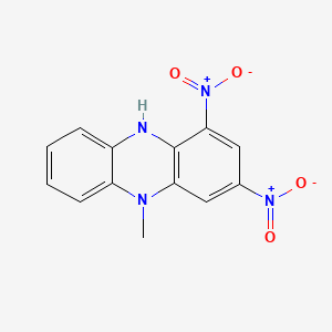 molecular formula C13H10N4O4 B13735871 Phenazine, 5,10-dihydro-5-methyl-1,3-dinitro- CAS No. 4177-31-5