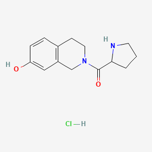 2-[(Pyrrolidin-2-yl)carbonyl]-1,2,3,4-tetrahydroisoquinolin-7-ol hydrochloride