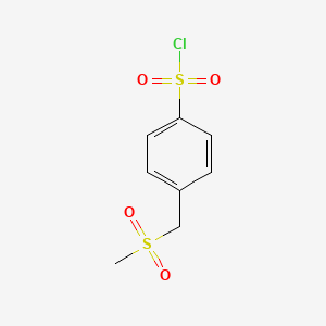 4-(Methanesulfonylmethyl)benzene-1-sulfonyl chloride