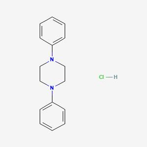 molecular formula C16H19ClN2 B13735945 N,N'-Diphenylpiperazine hydrochloride CAS No. 13548-82-8