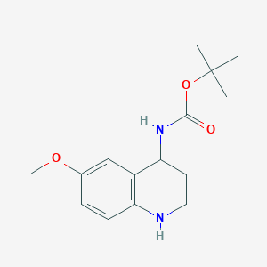 tert-butyl N-(6-methoxy-1,2,3,4-tetrahydroquinolin-4-yl)carbamate