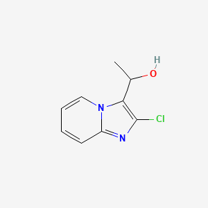 1-{2-Chloroimidazo[1,2-a]pyridin-3-yl}ethan-1-ol