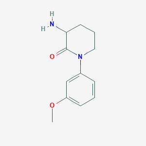 3-Amino-1-(3-methoxyphenyl)piperidin-2-one