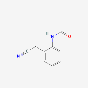 molecular formula C10H10N2O B13736128 Acetamide, N-[2-(cyanomethyl)phenyl]- CAS No. 36268-59-4