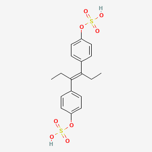 molecular formula C18H20O8S2 B13736144 Diethylstilbestrol disulfate CAS No. 316-23-4