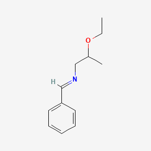 molecular formula C12H17NO B13736151 N-(2-ethoxypropyl)-1-phenylmethanimine 