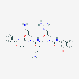 molecular formula C41H60N10O6 B13736269 Bz-Val-Lys-Lys-Arg-4MbetaNA 