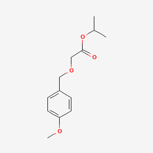 molecular formula C13H18O4 B1373628 Propan-2-yl 2-[(4-methoxyphenyl)methoxy]acetate CAS No. 1274982-82-9
