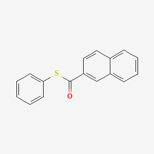 molecular formula C17H12OS B13736282 S-Phenyl 2-naphthalenethiocarboxylate CAS No. 28118-49-2