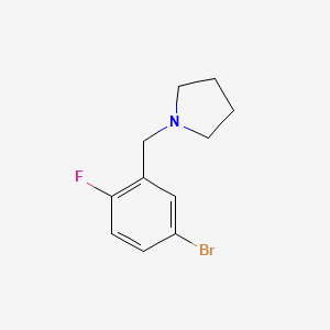 1-(5-Bromo-2-fluorobenzyl)pyrrolidine
