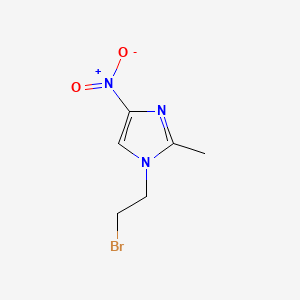molecular formula C6H8BrN3O2 B13736345 Imidazole, 1-(2-bromoethyl)-2-methyl-4-nitro- CAS No. 18504-27-3