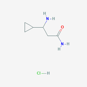 3-Amino-3-cyclopropylpropanamide hydrochloride