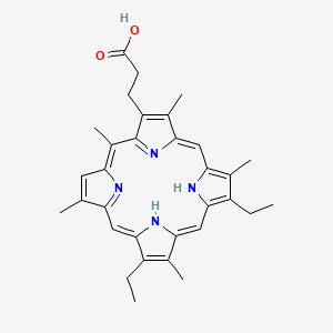 molecular formula C32H36N4O2 B13736369 Phylloporphyrin CAS No. 13939-70-3