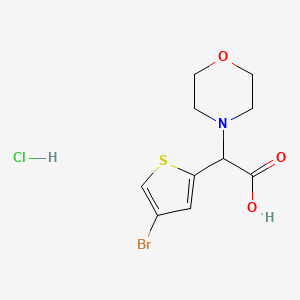 2-(4-Bromothiophen-2-yl)-2-(morpholin-4-yl)acetic acid hydrochloride