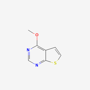 molecular formula C7H6N2OS B13736434 4-Methoxythieno[2,3-d]pyrimidine CAS No. 14080-52-5