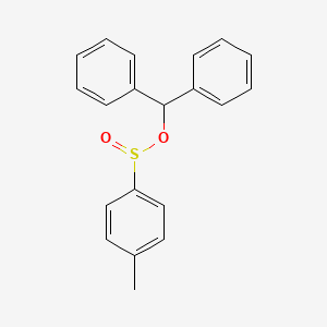 molecular formula C20H18O2S B13736468 Benzhydryl 4-methylbenzenesulfinate CAS No. 17447-59-5