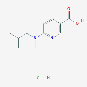 6-[Methyl(2-methylpropyl)amino]pyridine-3-carboxylic acid hydrochloride