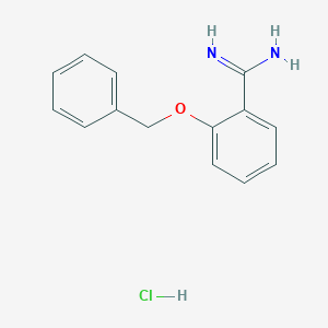 2-(Benzyloxy)benzene-1-carboximidamide hydrochloride