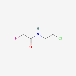 molecular formula C4H7ClFNO B13736579 Acetamide, N-(2-chloroethyl)-2-fluoro- CAS No. 459-98-3