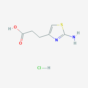 3-(2-Amino-1,3-thiazol-4-yl)propanoic acid hydrochloride