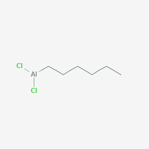 molecular formula C6H13AlCl2 B13736594 Dichlorohexylaluminium CAS No. 13487-95-1