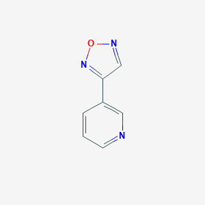 molecular formula C7H5N3O B137366 3-(3-Pyridyl)-1,2,5-oxadiazole CAS No. 131988-03-9