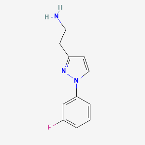 2-[1-(3-fluorophenyl)-1H-pyrazol-3-yl]ethan-1-amine