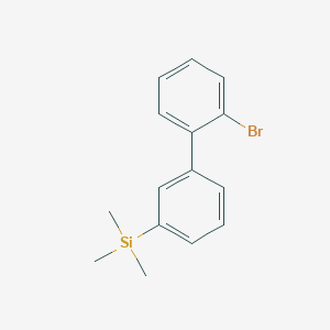 molecular formula C15H17BrSi B13736652 2-Bromo-3'-(trimethylsilyl)-biphenyl 