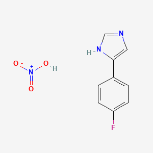 4-(4-fluorophenyl)-1H-imidazole; nitric acid