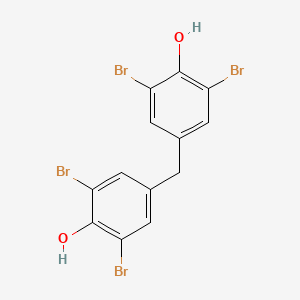 molecular formula C13H8Br4O2 B13736671 4,4'-Methylenebis(2,6-dibromophenol) CAS No. 21825-03-6