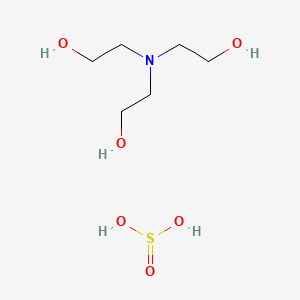 molecular formula C6H17NO6S B13736761 Ethanol, 2,2',2''-nitrilotris-, sulfite (salt) CAS No. 61542-02-7